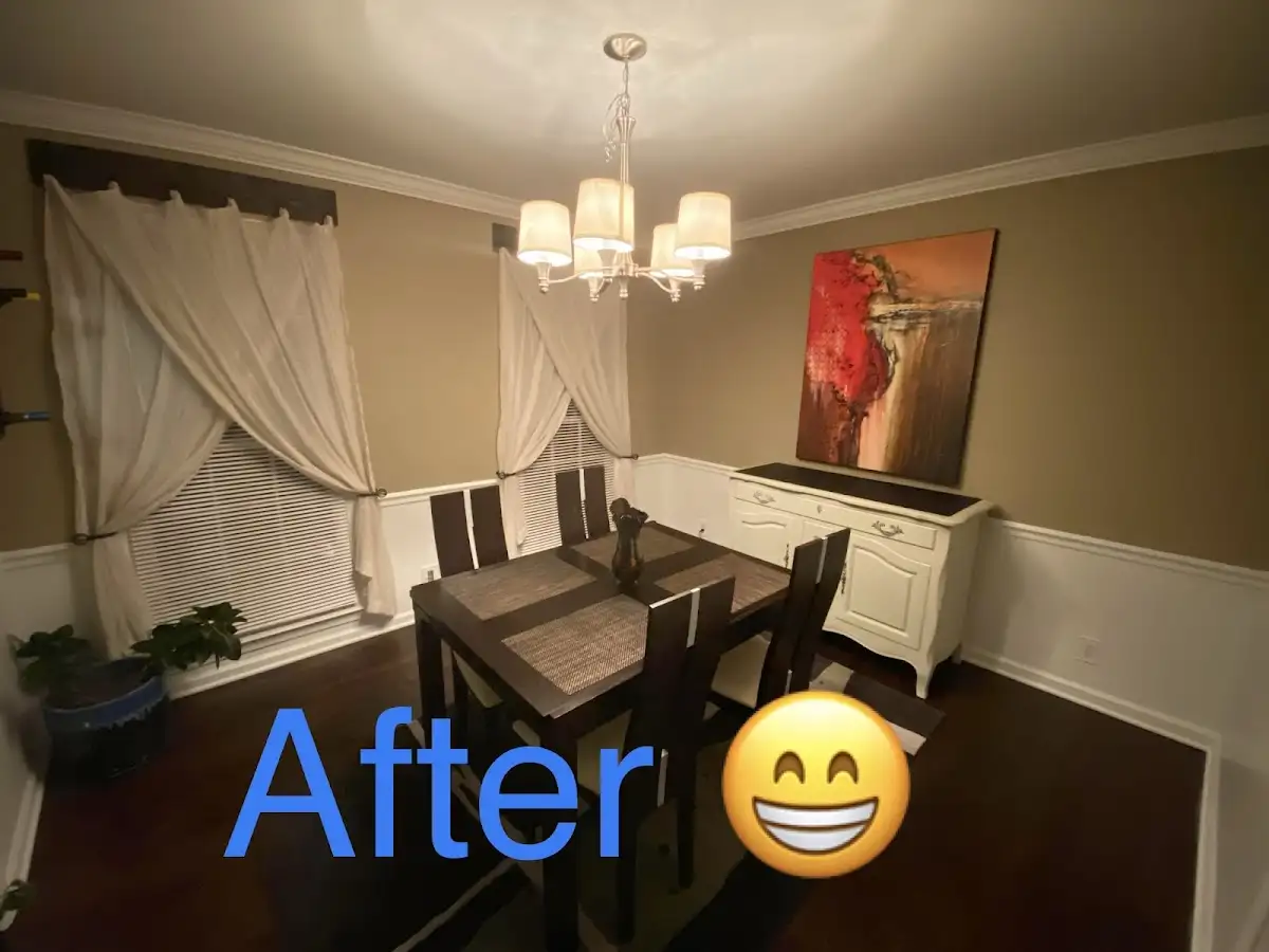 Professional dining room restoration after water damage in Creswell